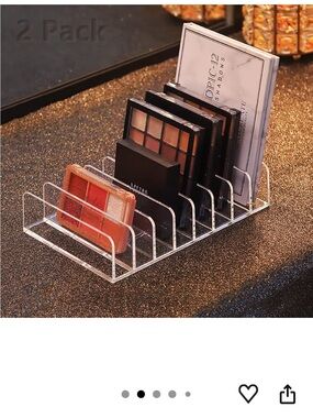 Clear Acrylic Makeup & Cosmetics Organizer Rack - Clear